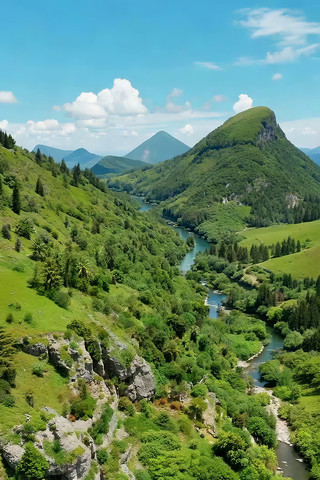 青山绿水自然风光全景 青山绿水自然风光全景