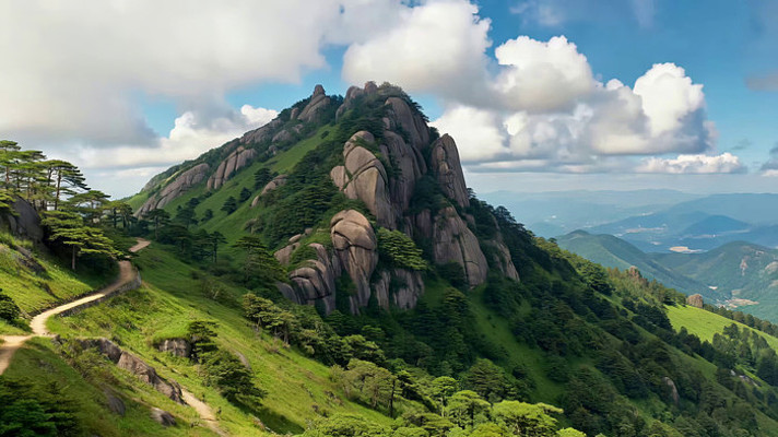 青山云雾缭绕的自然风光 青山云雾缭绕的自然风光