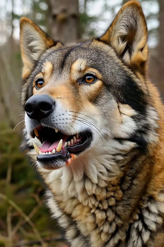 森林中狼的特写素材 森林中狼的特写素材
