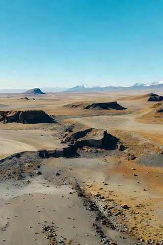 沙漠高原自然风光全景 沙漠高原自然风光全景