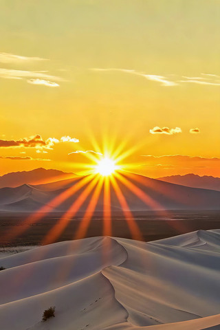 沙漠日落自然风光 沙漠日落自然风光