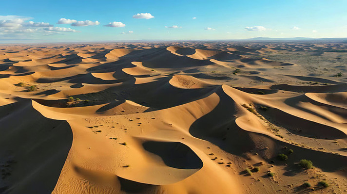 沙漠沙丘俯瞰全景 沙漠沙丘俯瞰全景