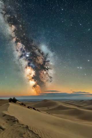 沙漠星空银河素材 沙漠星空银河素材