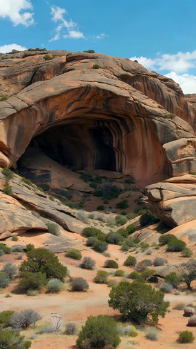 ɳĮ��ʯ���ζ�Ѩ��Ȼ���