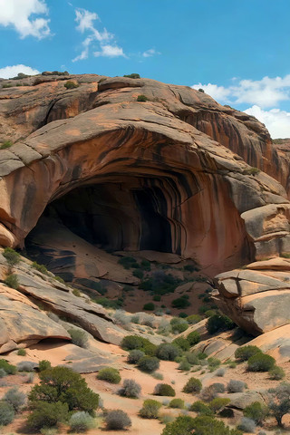 ɳĮ��ʯ���ζ�Ѩ��Ȼ���