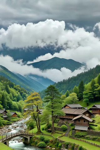 山村自然风光美景 山村自然风光美景