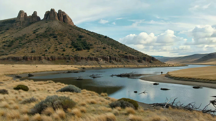 山地湖泊自然风光 山地湖泊自然风光