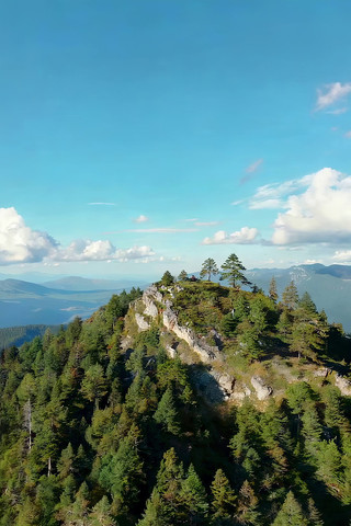 山顶森林自然风光鸟瞰 山顶森林自然风光鸟瞰