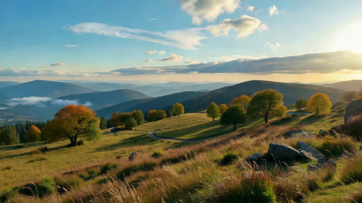 山地秋季自然风光 山地秋季自然风光