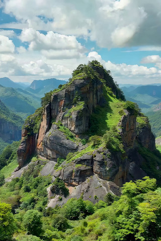 山峰自然风光全景 山峰自然风光全景
