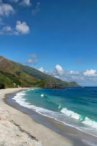 山海相依的美丽海滩风光 山海相依的美丽海滩风光