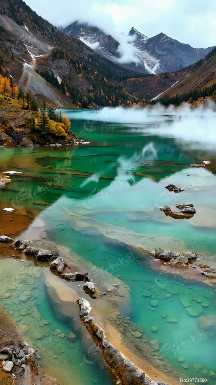 ɽ����̺�ˮ��Ȼ�羰