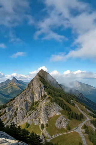 山间公路自然风光素材 山间公路自然风光素材