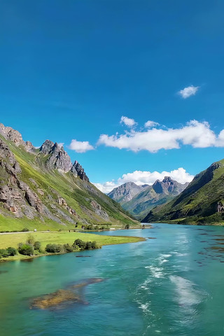 山间河流自然风光素材 山间河流自然风光素材