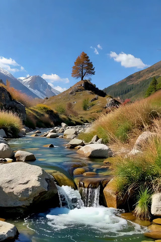 山间溪流自然风光 山间溪流自然风光