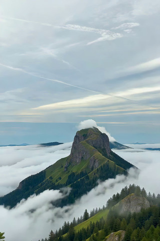 ɽ���ƺ�ɭ�ַ羰