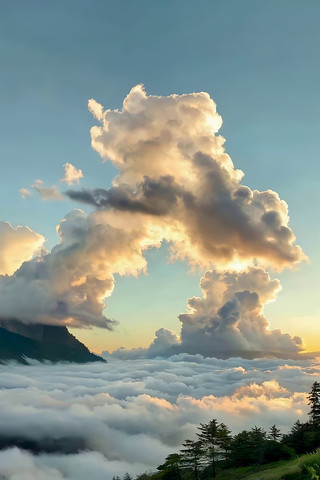 山间云海自然风景 山间云海自然风景