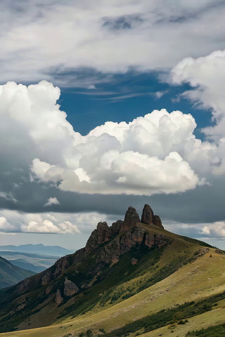 山峦白云自然风光 山峦白云自然风光