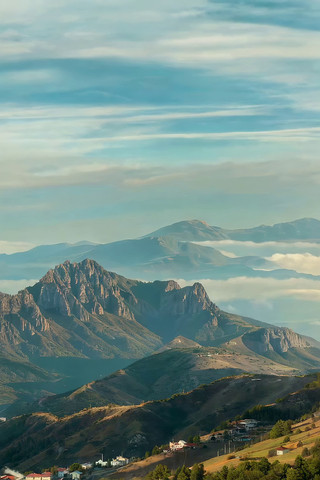 山峦云海自然风光 山峦云海自然风光