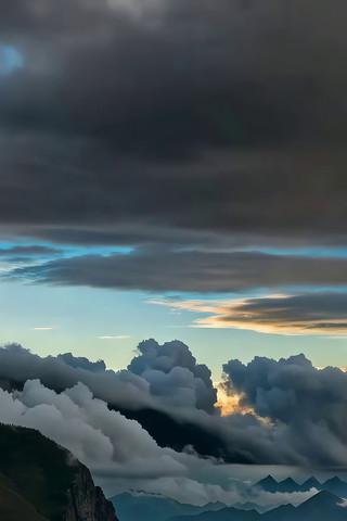 山峦云海自然风光 山峦云海自然风光