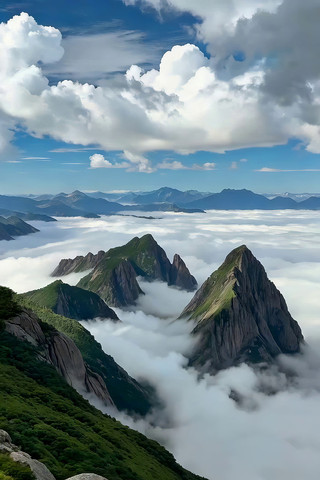 山峦云海自然风光素材 山峦云海自然风光素材