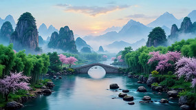 ɽˮ�ŷ���Ȼ��ⳡ��