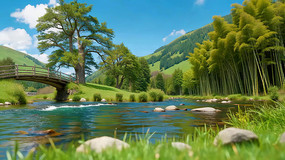 ɽˮ��ľ����Ȼ���