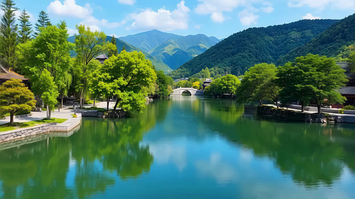 ɽˮ�����ĺ����羰