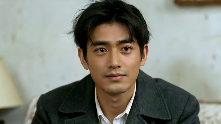 室内男子侧坐凝视画面 室内男子侧坐凝视画面