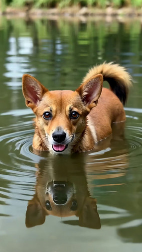 ˮ�е�С����д