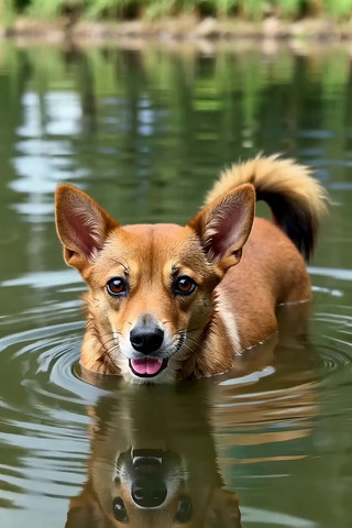 ˮ�е�С����д