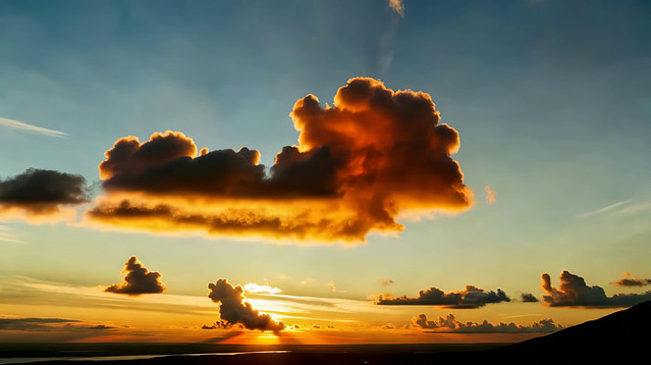 天空日落云层美景 天空日落云层美景