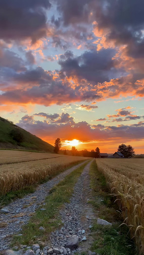 ��ҰϦ���µ����С·�羰