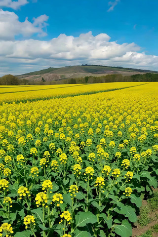 田野油菜花自然风光素材 田野油菜花自然风光素材