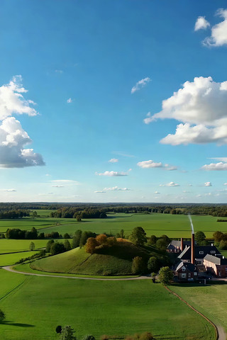 田园风光航拍全景 田园风光航拍全景