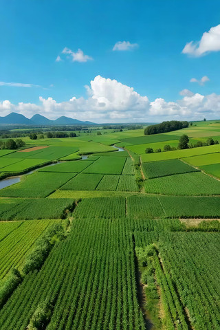 田园农田自然风光航拍素材 田园农田自然风光航拍素材