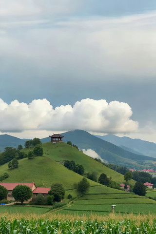 田园山丘自然风光 田园山丘自然风光