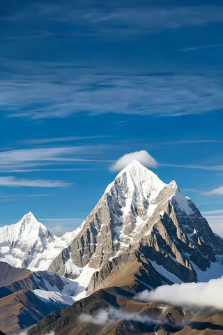 巍峨雪山自然风光 巍峨雪山自然风光