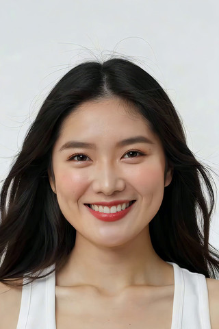 微笑女性近景高清素材 微笑女性近景高清素材