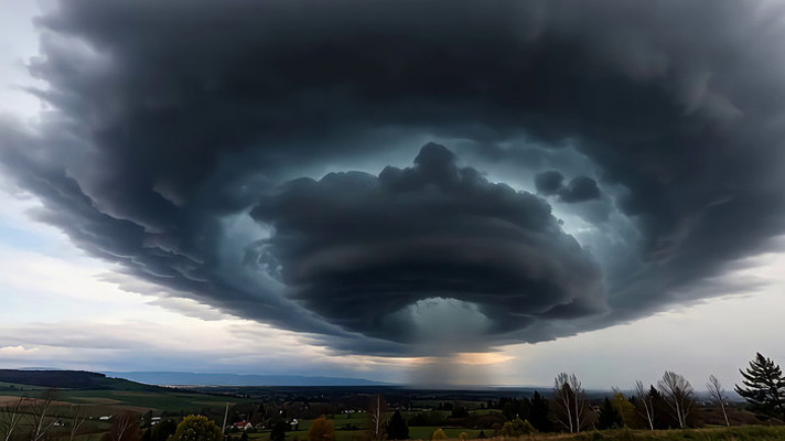 乌云密布的自然风光 乌云密布的自然风光