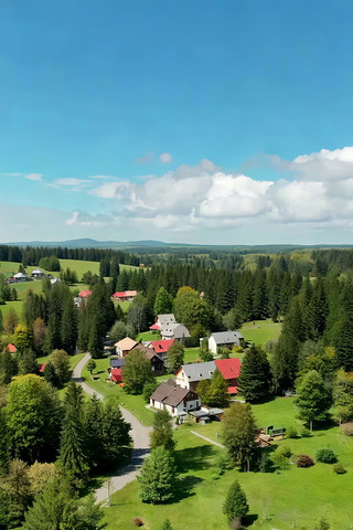 乡村森林自然风光航拍 乡村森林自然风光航拍