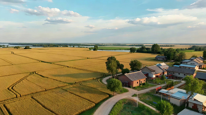 乡村田野俯瞰画面 乡村田野俯瞰画面