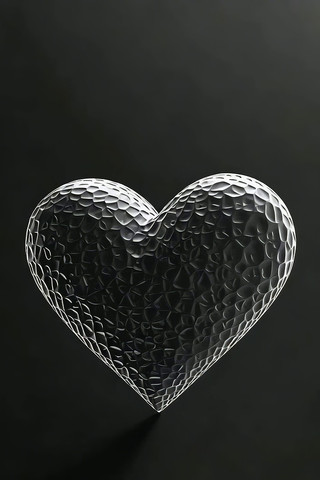 心形透明立体装饰物 心形透明立体装饰物