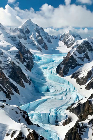 雪山冰川自然风光 雪山冰川自然风光