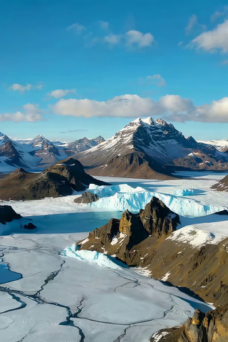 雪山冰川自然风光 雪山冰川自然风光
