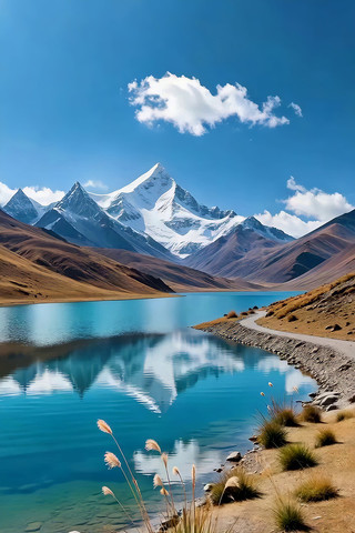 雪山湖泊自然风光素材 雪山湖泊自然风光素材