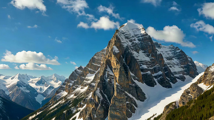 雪山山脉自然风光 雪山山脉自然风光
