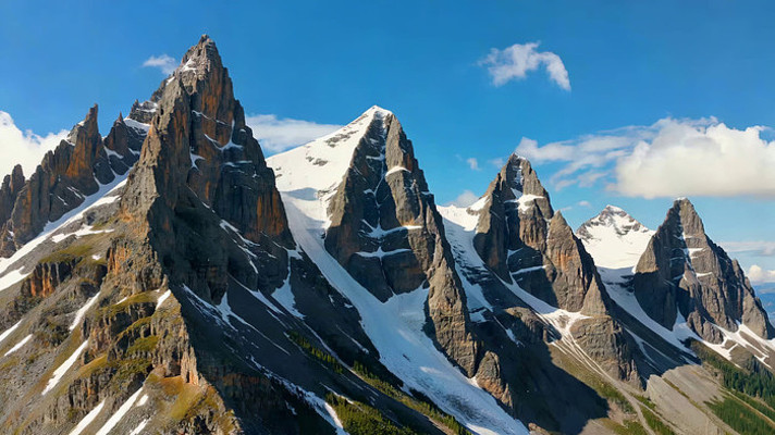 雪山山脉自然风光 雪山山脉自然风光