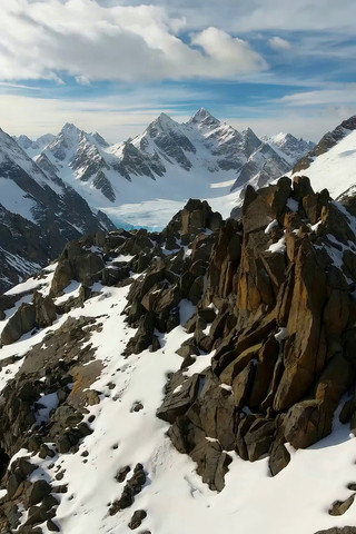 雪山山脉自然风光素材 雪山山脉自然风光素材