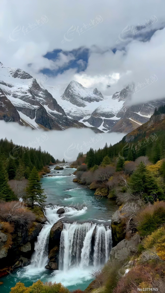 ѩɽ�µĺ������ٲ��羰